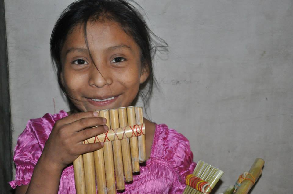 Una ragazzina della scuola popolare della Cooperativa di Nuevo Horizonte in Guatemala