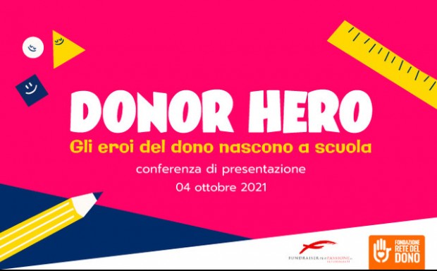 Donor Hero: gli eroi del dono nascono a scuola-